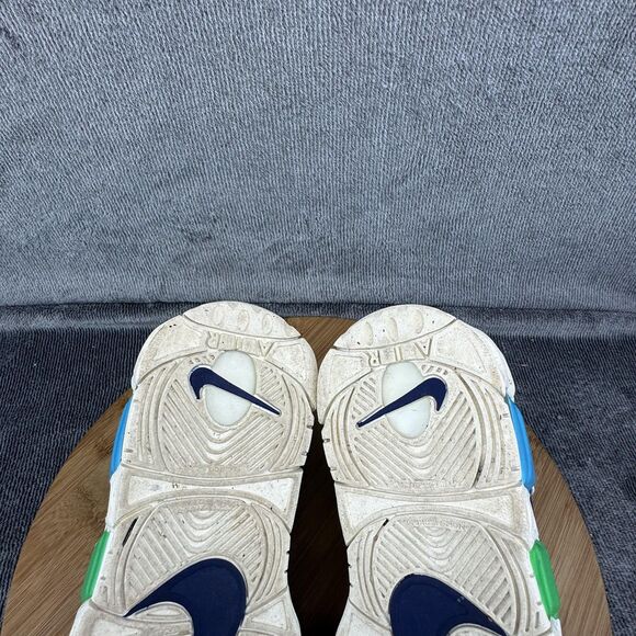 Nike Air More Uptempo Shoes Youth Size 4Y Blue Multi Color Primary FJ0693-455 - Picture 8 of 9